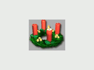 Ein virtueller Adventskranz f�r den Desktop