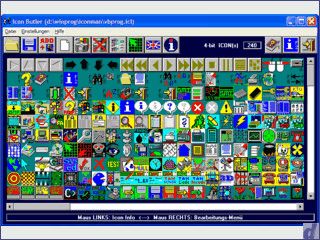 Software zur Verwaltung von Icons in Icon-Librarys.