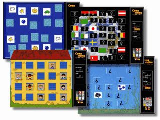 Abwechslungsreiche Sammlung von Merk-Spielen