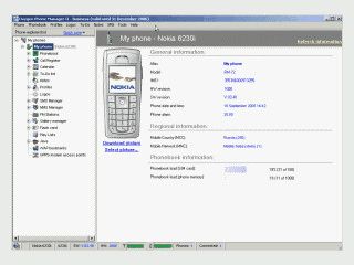 Sehr umfangreiche Software f�r die Arbeit mit Nokia Handys.