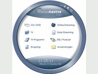 Mediaplayer f�r CD/DVD sowie Onlineradio und Internet-TV mit TV-Zeitschift.