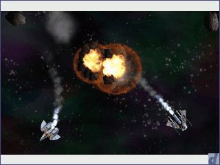 Asteroids Clone mit moderner Grafik und erweiterten Spielfunktionen.