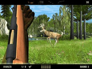 Eine virtuelle Jagd auf Waldtiere.
