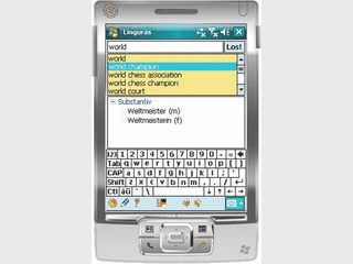 W�rterbuch Englisch - Deutsch f�r PDAs.