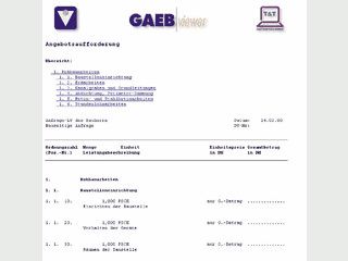�ffnen und Anzeigen von GAEB Dateien.