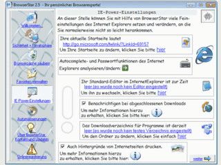 Sicheres L�schen von Browser Spuren und Feintuning f�r den MS Internet Explorer