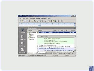 Downloadmanager mit dem sich abgebrochene Downloads fortsetzen lassen.