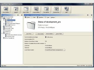 PowerFolder synchronisiert, sichert und  �bertr�gt Daten.