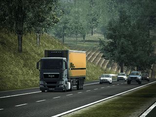Steuern Sie Ihren LKW �ber deutsche Stra�en und Autobahnen.