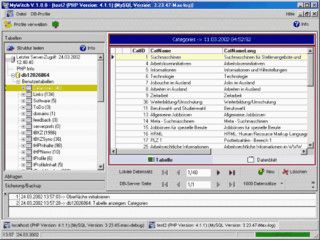 MySQL Datenbanken editieren und sichern mit einer effizienten Benutzeroberfl�che