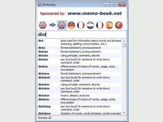 Schneller �bersetzer von englischen W�rtern in verschiedene Zielsprachen.