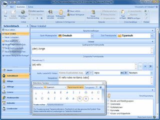 Multilingualer Vokabeltrainer f�r Englisch, Franz�sisch, Latein etc.