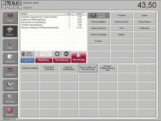 Gastrokassen-Software f�r Betriebe mit bis zu 80 Tischen.