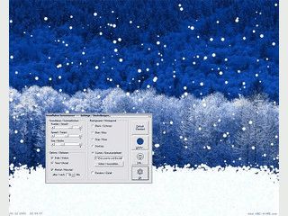 Auf Ihrem Desktop f�llt der Schnee
