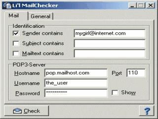 Pr�ft Ihre Mailbox auf spezielle Nachrichten,z.B. von Freund, Freundin oder Chef