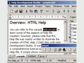 Editor zur Erstellung von Windows Hilfedateien.