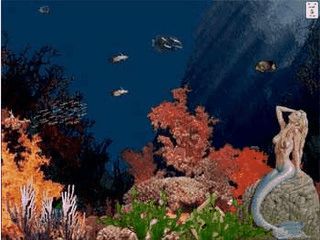 Ein fast realistisches Aquarium schont Ihren Bildschirm.