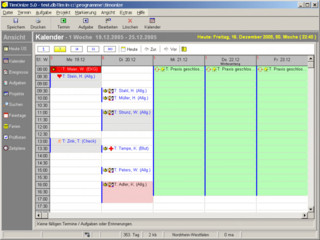 Termin- und Aufgabenverwaltung mit vielen verschiedenen Ansichten.