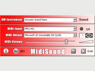 Einfache Software zur Sound-Ausgabe von am Midi-Keyboard gespielten Tnen