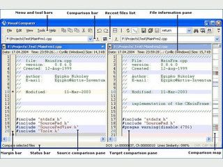 Vergleicht Texte auf Unterschiede. Syntax Hervorhebung fr Programmiersprachen