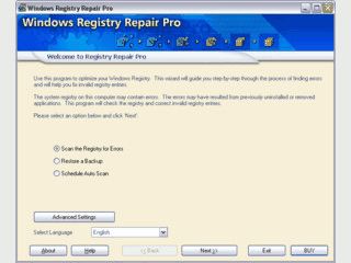 Scannt und repariert die Windows Registry