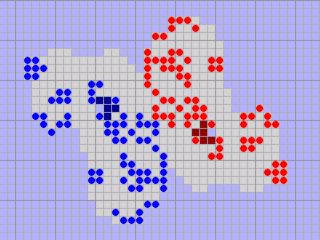 CellFighter ist eine Variation des Spiels Game of Life