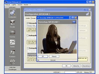 Umfangreiche Webcam-Software mit vielen Funktionen fr bis zu 4 Cams