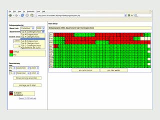 Belegungsplan und Gstedatenbank fr PHP und MySQL Webserver