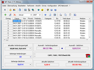 Gebhrenzhler fr DF-Verbindungen und FRITZ!web ISDN/DSL