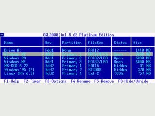 Boot-Manger fr die Installation verschiedener Betriebssysteme.