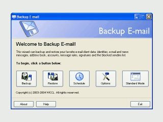 Backup Tool das auf die Sicherung der Daten von eMail Clients spezialisiert ist