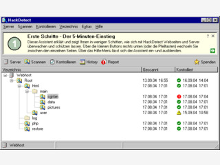 HackDetect berprft auf Webseiten und Server auf Hacking-Angriffe