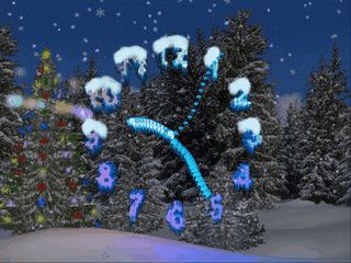 Christmas Edition des 3D Drunken Clock Screensaver.