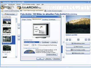 Software zur Fotoarchivierung mit vielen Funktionen wie Diashow, Screensaver usw