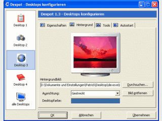 Bis zu 20 virtuelle Desktops unter Windows