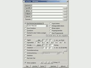 Zeitschaltuhr fr den PC zur Ausfhrung verschiedenster Ereignisse
