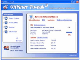 Sammlung von Tools zur Optimierung von Windows