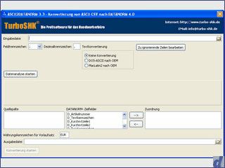 Konvertiert Artikellisten im Textformat in das Datanorm 4.0 Format.