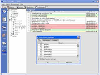 Groupware mit Terminplaner, Aufgabenverwaltung, Adressen, E-Mail und Chat.