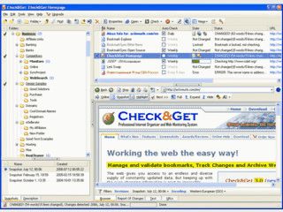 Check&Get vereint Web-Monitor, Bookmark Manager und einen Offline Browser