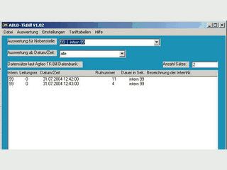 Telefonkostenauswertung fr AGFEO TK-Anlagen mit Rechnungsstellung