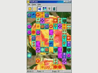 Suchen Sie doppelte Steine und entfernen Sie diese schnell vom Spielfeld.