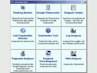 Verschiedene SEO Tools zum erfolgreichen Bewerben von Webseiten.