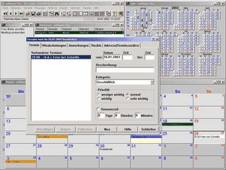 Netzwerkfhiger Terminplaner mit integriertem Adressmodul und Message-Funktion