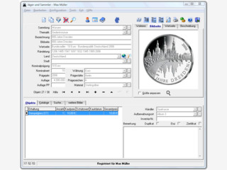 Verwaltung fr Mnzen oder hnliches Sammelgut