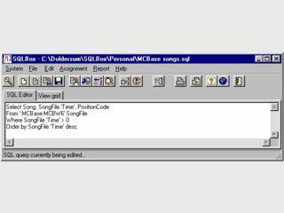 Ein Abfrage-Editor fr SQL Datenbanken