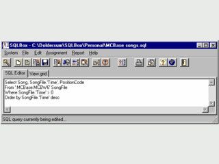 Ein Abfrage-Editor fr SQL Datenbanken