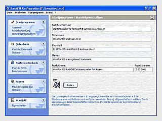 Startprogramme fr MS Access Datenbanken erstellen.