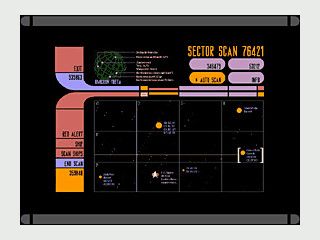 Der Bildschirmschoner simuliert eine Beobachtungsstation im Sektor 76421