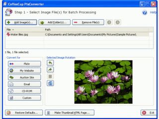 Praktisches Utilitie zur Automatisierung von Bild-Konvertiererungen
